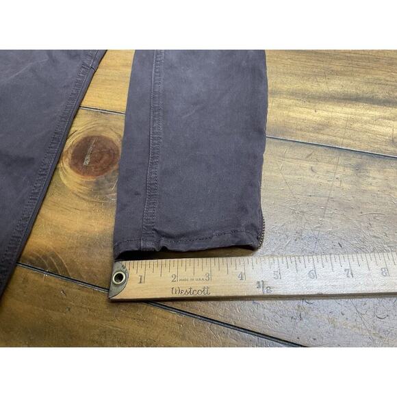 Mother Zip Muse Touch and Go Jeans Womens Size 28 Brown Skinny Ankle Zip - Picture 10 of 11